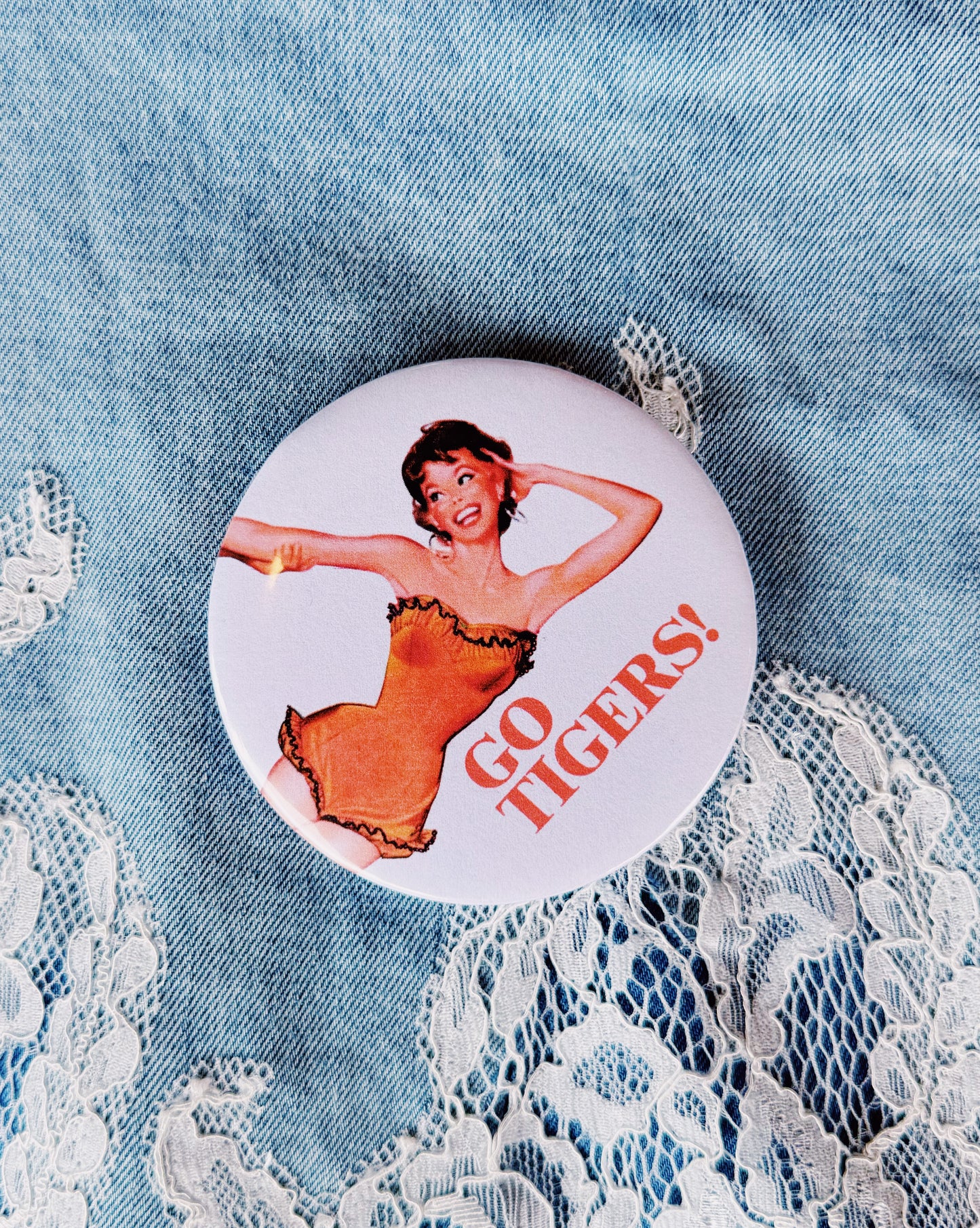 Go Tigers Button