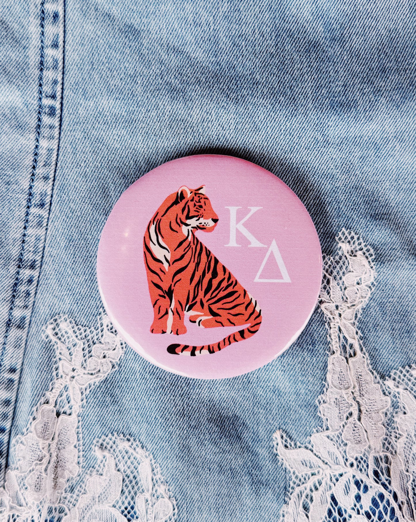Tiger Sorority Button