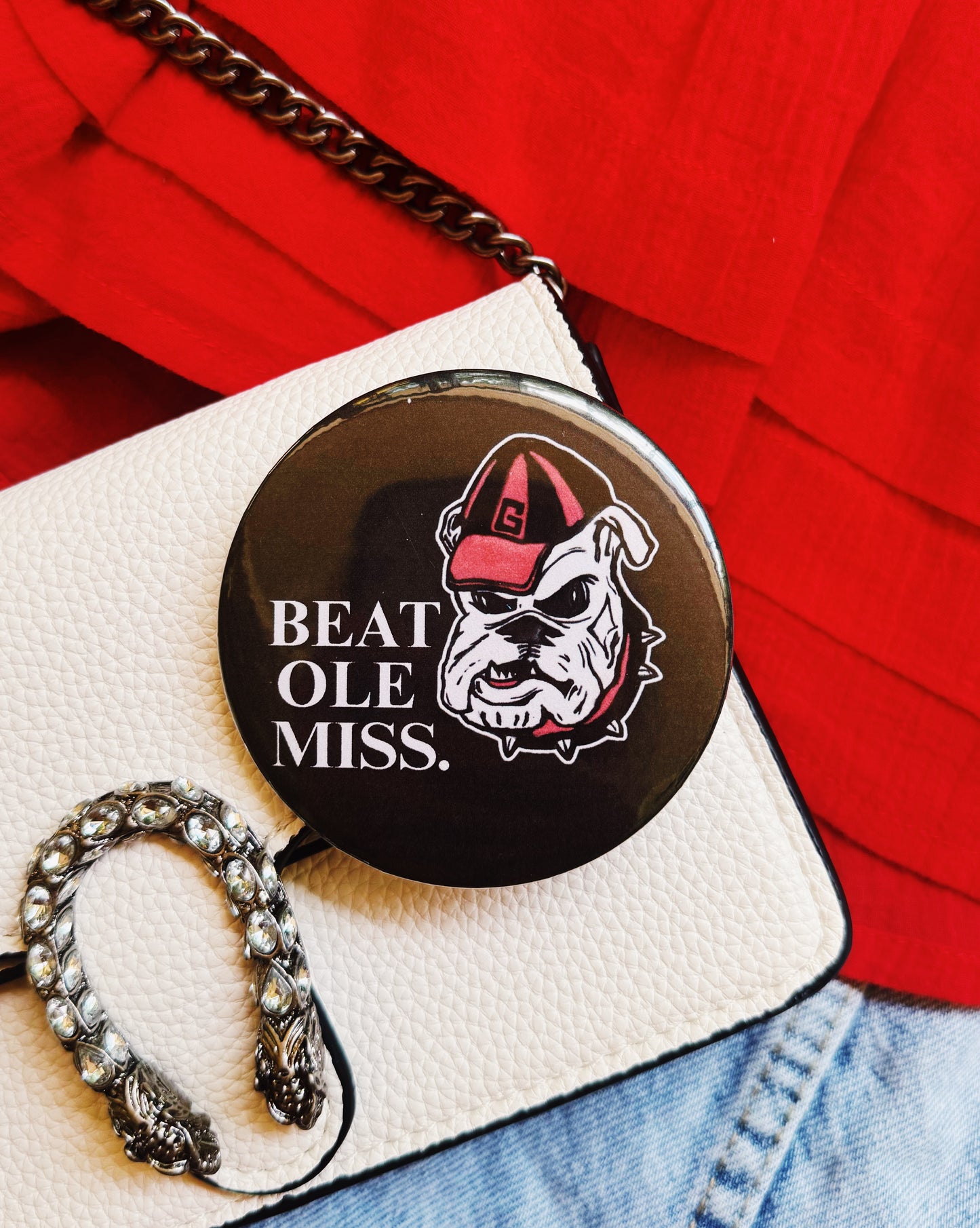 Beat Ole Miss Button