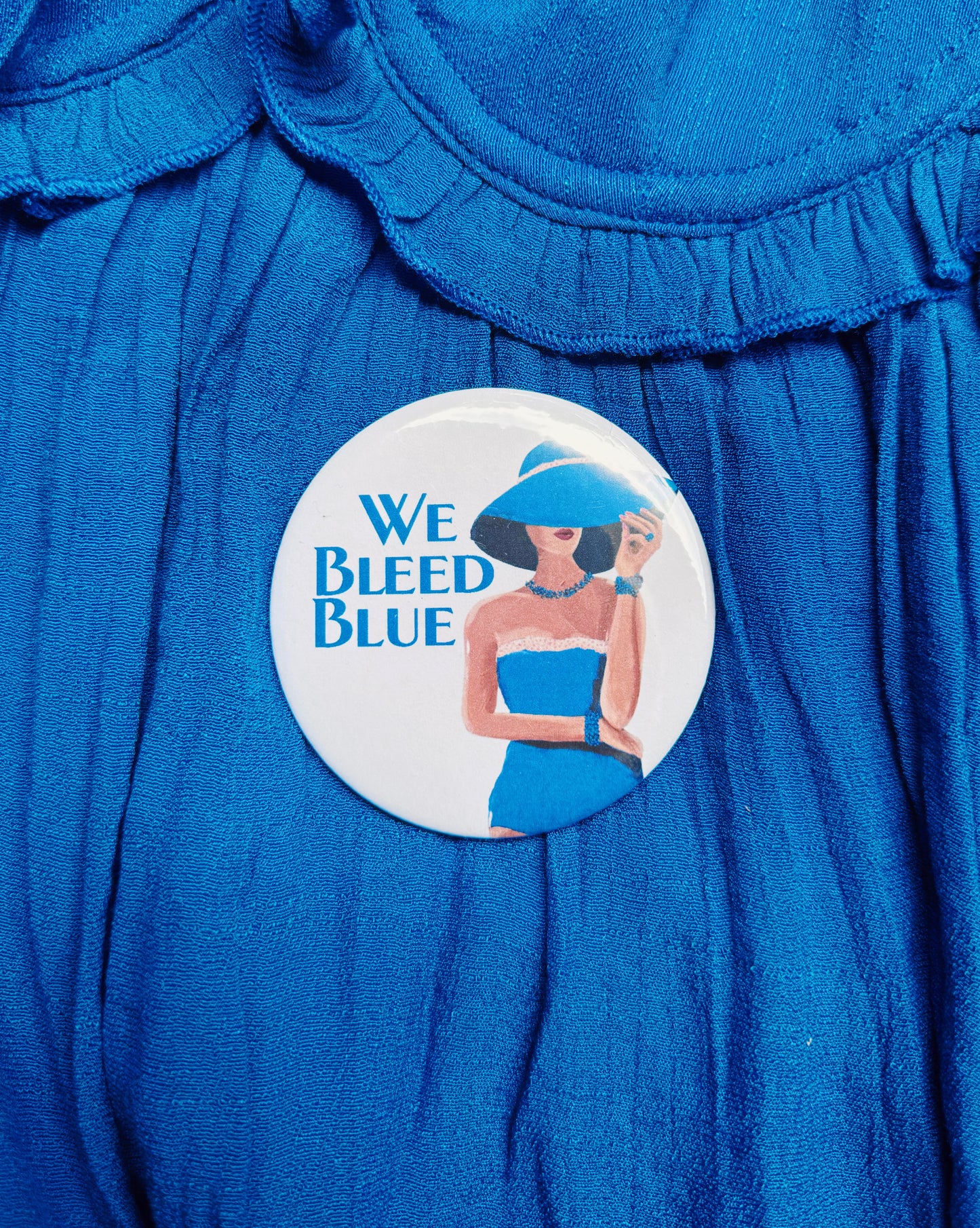 We Bleed Blue Button