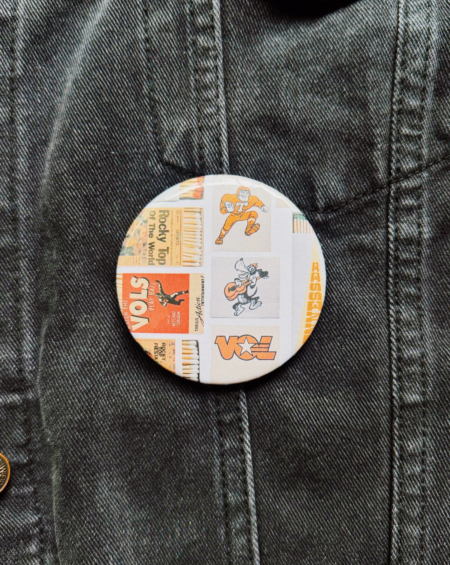 Vols Matchbox Button