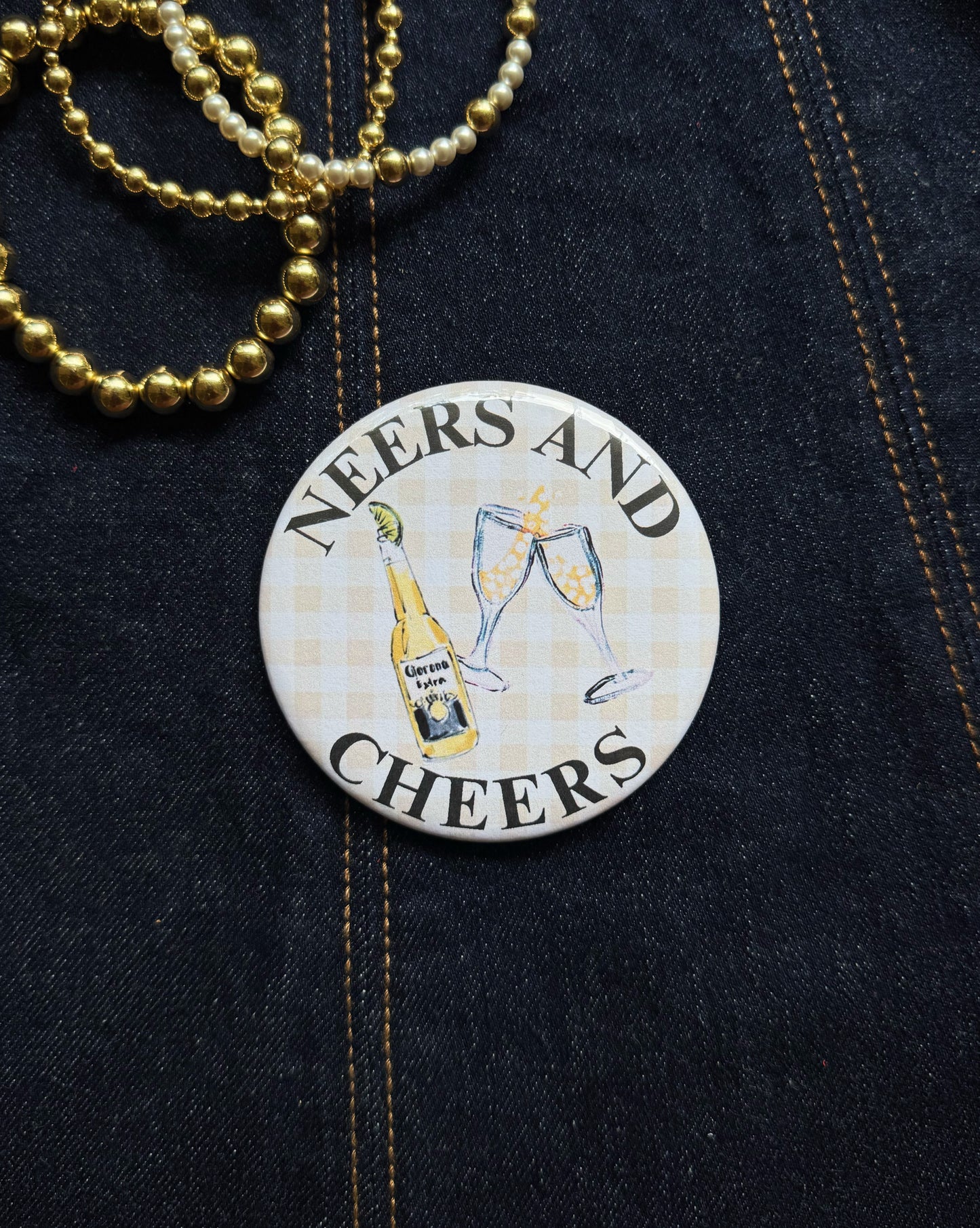 Neers & Cheers Button