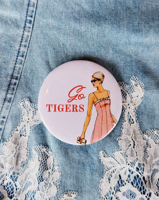 Go Tigers Button