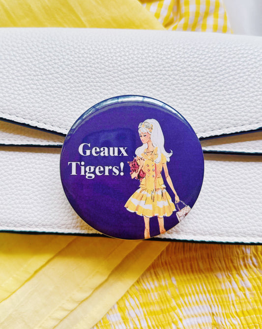 Geaux Tigers Button