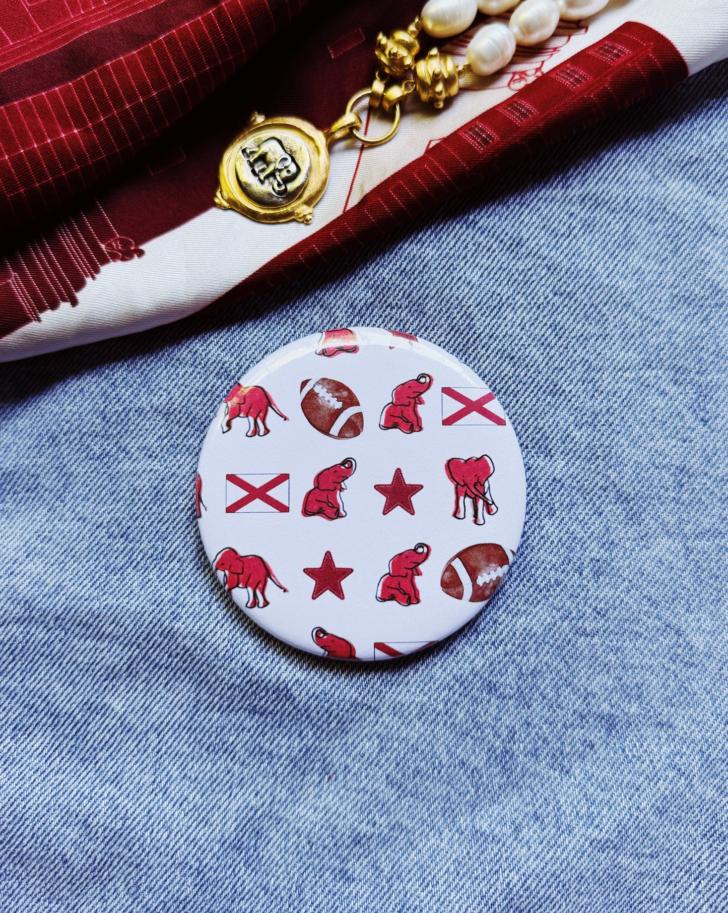 Elephants Button