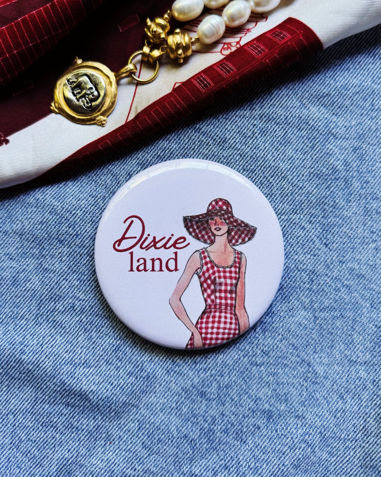 Dixie Girl Button