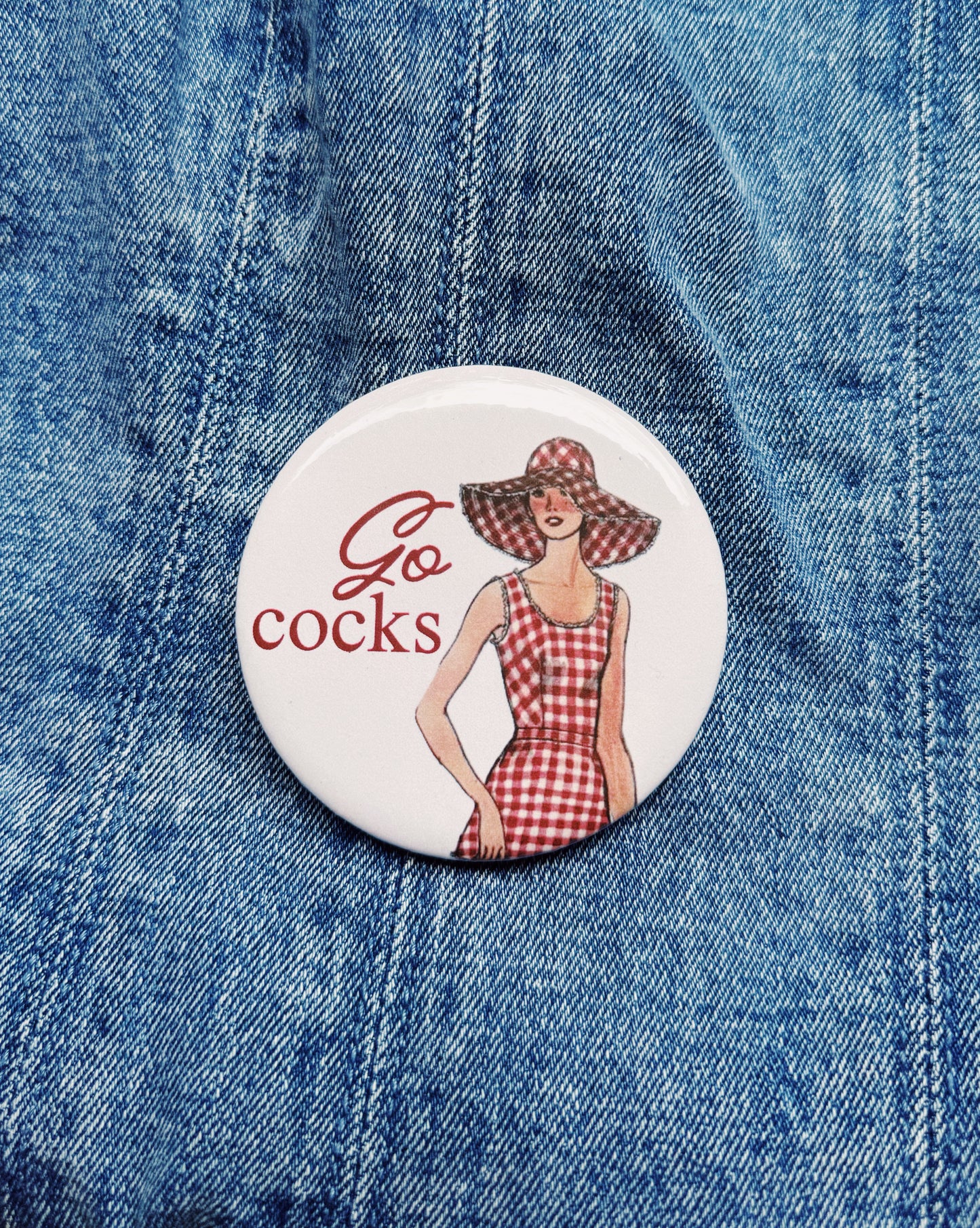 Go Cocks Button