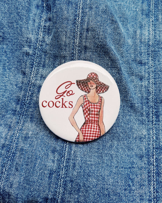 Go Cocks Button
