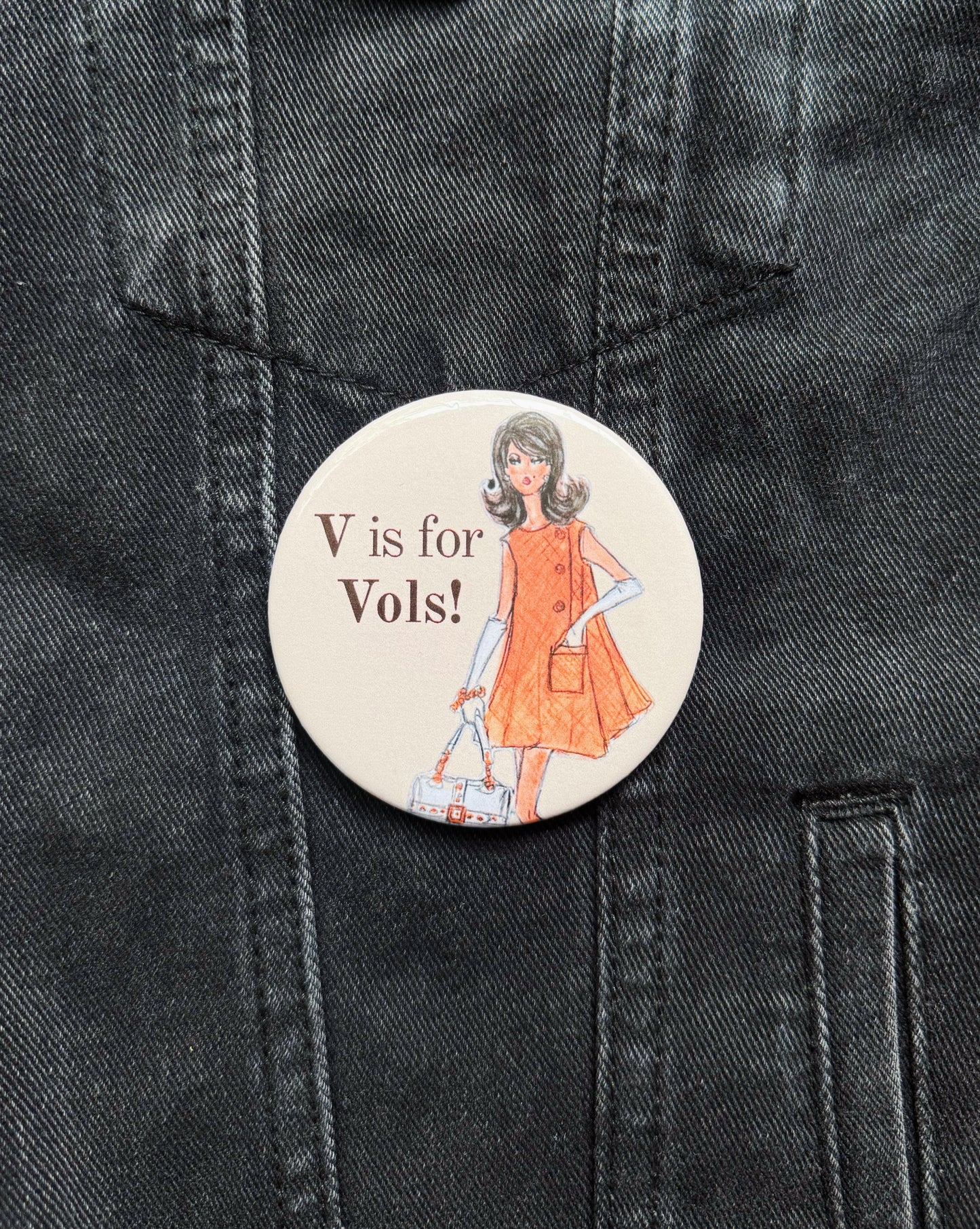 V Is For Vols Button