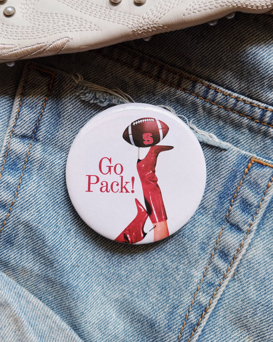 Go Pack Heels Button