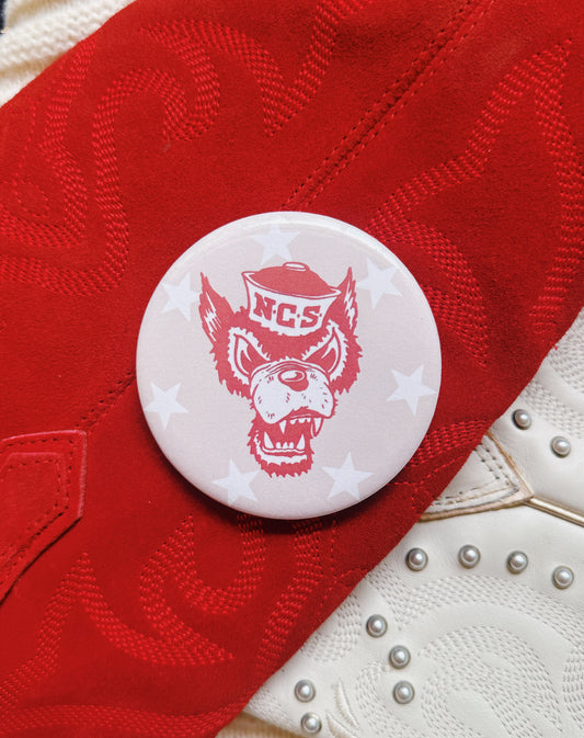 Nc State Logo Button