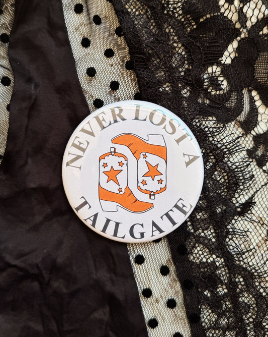Orange Tailgate Button