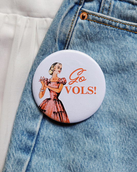 Go Vols Dress Button