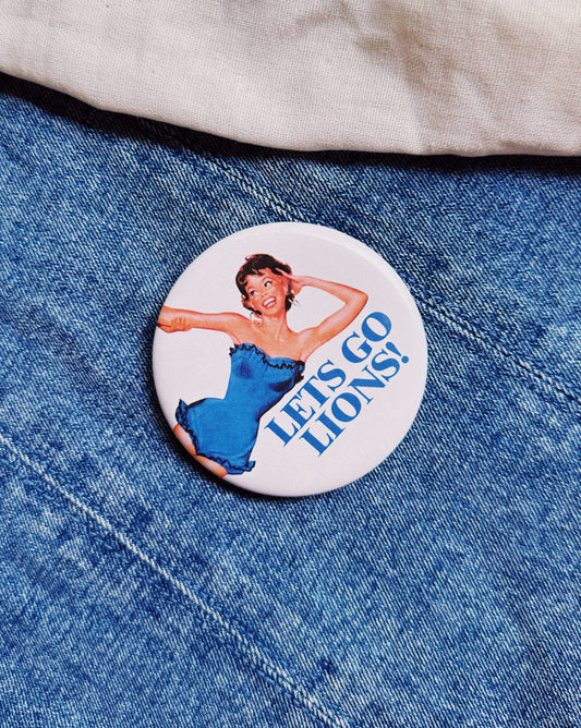 Lets Go Lions Button
